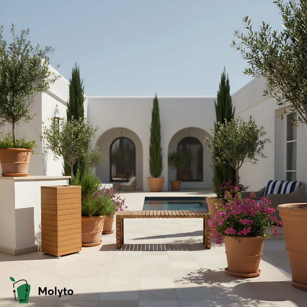 Λεπτομέρεια κάδου Molyto